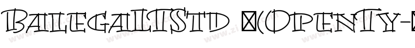 BalegaLTStd 中(OpenTy字体转换